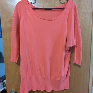 Maurices Pink Blouse with Scoop Neck and Relaxed Fit